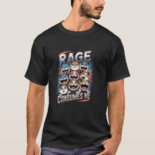 Rage Consumes Me Cat Faces T-Shirt