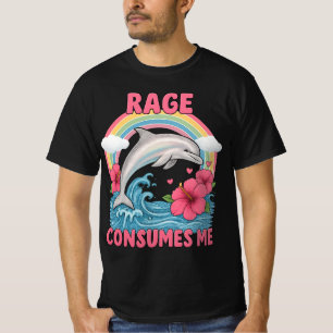 rage consumes me dolphin  meme   T-Shirt