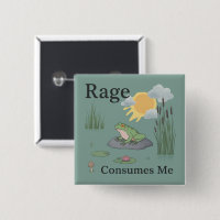 Rage Consumes Me Frog Pond Meme Frog Vintage Style