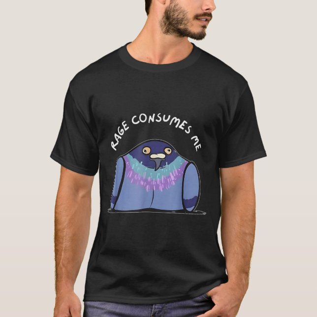 Rage Consumes Me Funny Geon Meme Hand Drawn  T-Shirt (Front)