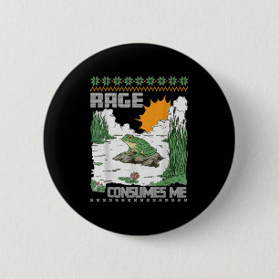 Rage Consumes Me Ugly Christmas Sweaters Funny Fro 6 Cm Round Badge
