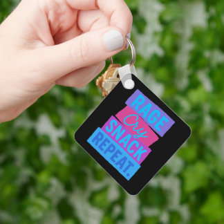 RAGE. Cry. SNACK. REPEAT.  Key Ring