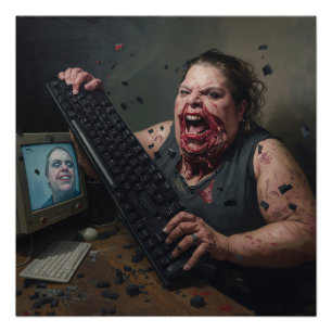 Rage Error: System Failure - Ctrl Alt Delirium Poster