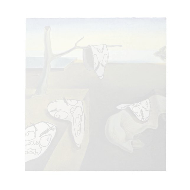 Rage Face Meme Face Comic Art Painting Notepad (Front)