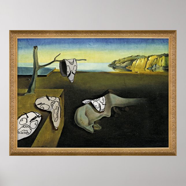 Rage Face Meme Face Comic Art Painting Poster (Front)