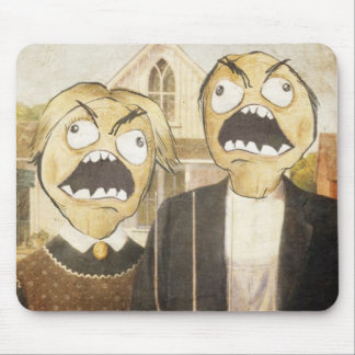 Rage Face Meme Face Comic Classy Painting Mouse Mat
