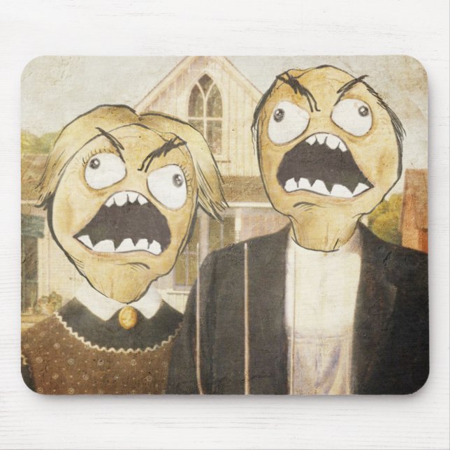 Rage Face Meme Face Comic Classy Painting Mouse Mat (Front)