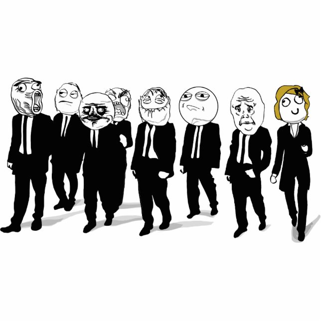 Rage Gauge Stand Standing Photo Sculpture (Front)