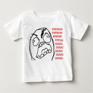 Rage Guy Angry Fuu Fuuu Fuuuu Rage Face Meme T-Shirt Face Troll