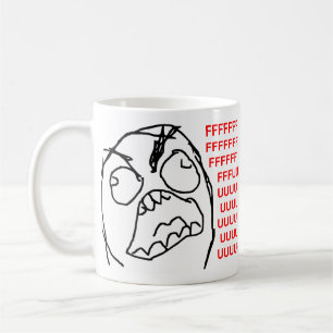 Rage Guy Angry Fuu Fuuu Rage Face Meme Coffee Mug