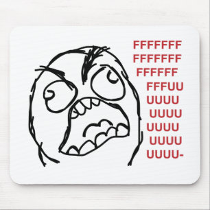 Rage guy fuuu fuuuu mouse mat