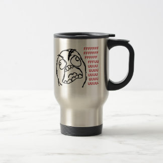 Rage guy fuuu fuuuu travel mug