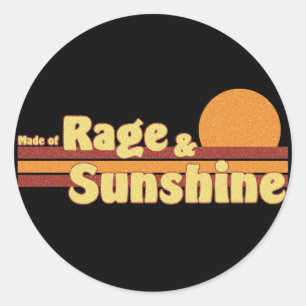 Rage-n-Sunshine Classic Round Sticker