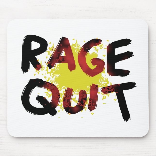 Rage Quit Mouse Mat (Front)