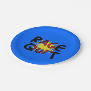 Rage Quit Paper Plate