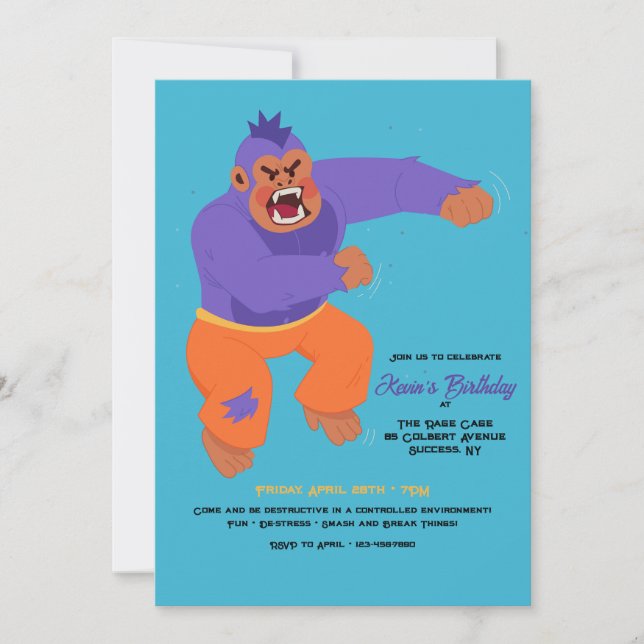 Rage Room Invitation (Front)