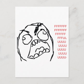 Rage Troll Postcard
