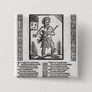 Ragged,or the Poor Man's Resolution 15 Cm Square Badge