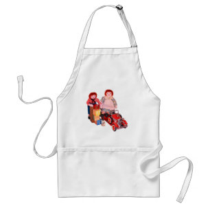 Raggedy Ann & Andy fire engine blocks toys Standard Apron