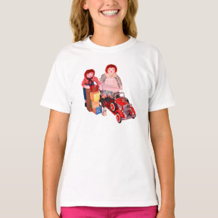 Raggedy Ann & Andy fire engine blocks toys T-Shirt