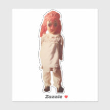 Raggedy Ann / Annabelle Custom-Cut Vinyl Sticker