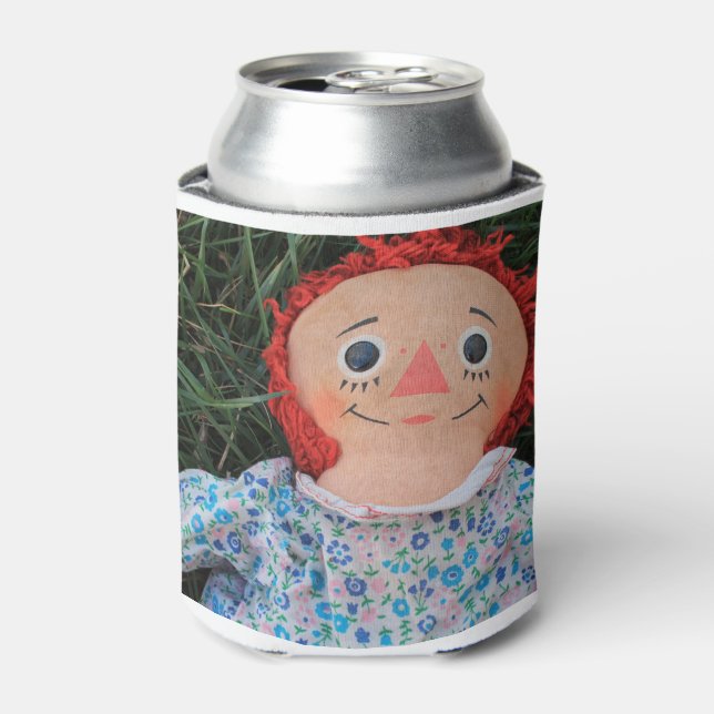 Raggedy Ann Doll 1 Can Cooler (Can Front)