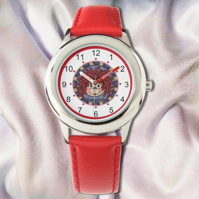 Raggedy Ann Face Personalised  Watch (Creator Uploaded)