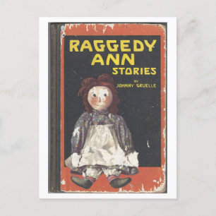 Raggedy Ann Stories by Gruelle 1918 Book Cover Postcard