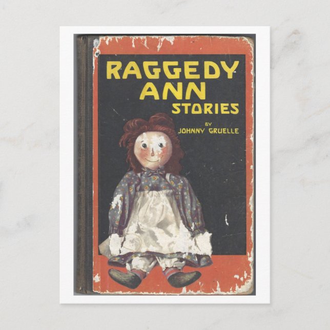 Raggedy Ann Stories by Gruelle 1918 Book Cover Postcard (Front)