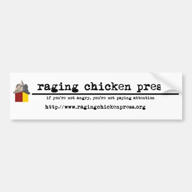 Raging Chicken Press Bumper Sticker (Front)