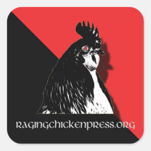 Raging Chicken Press Red and Black Sticker