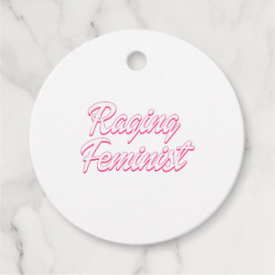 Raging Feminist Doll Favour Tags