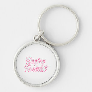 Raging Feminist Doll  Key Ring