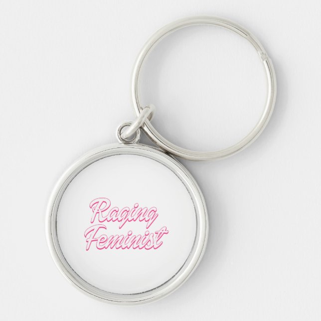 Raging Feminist Doll  Key Ring (Front)