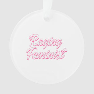 Raging Feminist Doll  Ornament