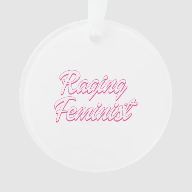 Raging Feminist Doll  Ornament (Front)
