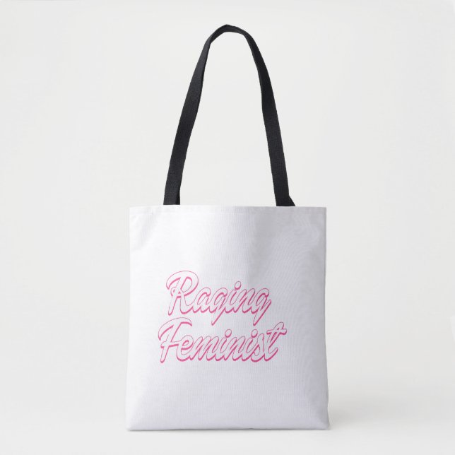 Raging Feminist Doll  Tote Bag (Front)