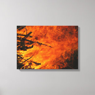 Raging Fire Canvas Print