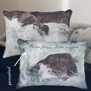Raging river decorative cushion