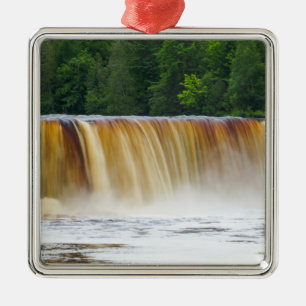 Raging Upper Tahquamenon Metal Tree Decoration