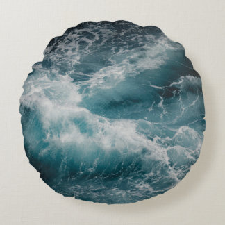 RAGING WATER ROUND CUSHION