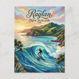 Raglan New Zealand Postcard