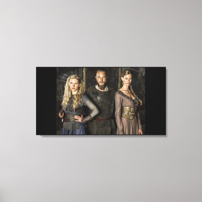 Ragnar Lothbrok Lagertha Aslaug Canvas Print (Front)