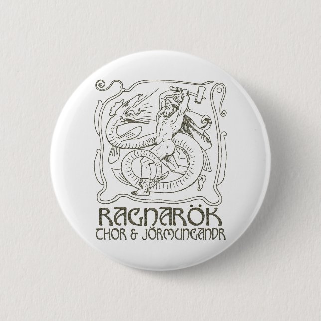 Ragnarök 6 Cm Round Badge (Front)
