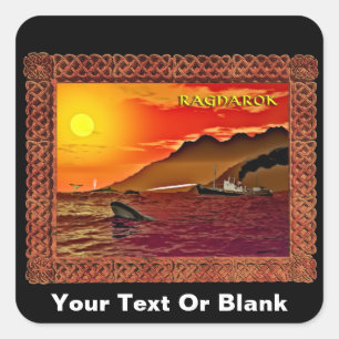 Ragnarok For Whales Square Sticker
