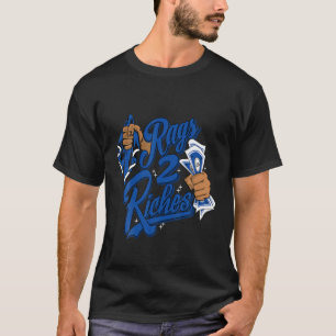 Rags 2 Riches To Matching High OG Dark Marina Blue T-Shirt