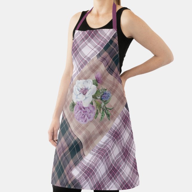 Rags of Plaids with Highland Cow Apron (Insitu)