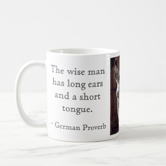 Rags The Donkey Coffee Mug (Left)