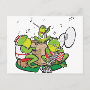 RAGTIME FROGS POSTCARD