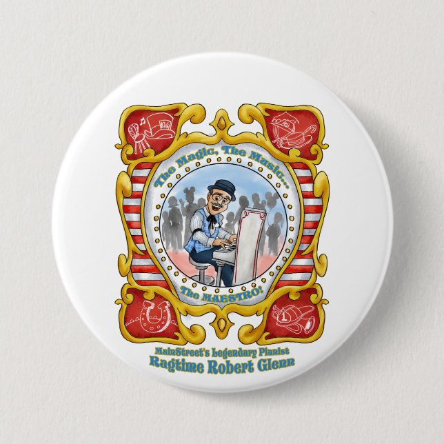 Ragtime Robert MainStreet Button (Front)